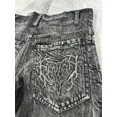 thumbnail image 4 of Pantalones cortos de mezclilla irregulares bordados para hombres y mujeres, retales antiguos, Retro americano, Harajuku suelto, informal, nuevo, Y2K, 4 of 5