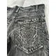 thumbnail image 4 of Pantalones cortos de mezclilla irregulares bordados para hombres y mujeres, retales antiguos, Retro americano, Harajuku suelto, informal, nuevo, Y2K, 4 of 5