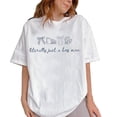 thumbnail image 3 of Literally Just a Boy Mom T-Shirt – Floral Dirt Mud Trucks Tractors Race Cars Sports Mom Tee, Baseball Football Mama Shirt Gift for Women, 3 of 6