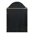 thumbnail image 5 of Kate and Laurel Gramera Traditional Scalloped Arched Wall Mirror with Shelf, 20x30 Gold, Decorative Glam Arch Mirror with Display Ledge and Sleek Finish, 5 of 9