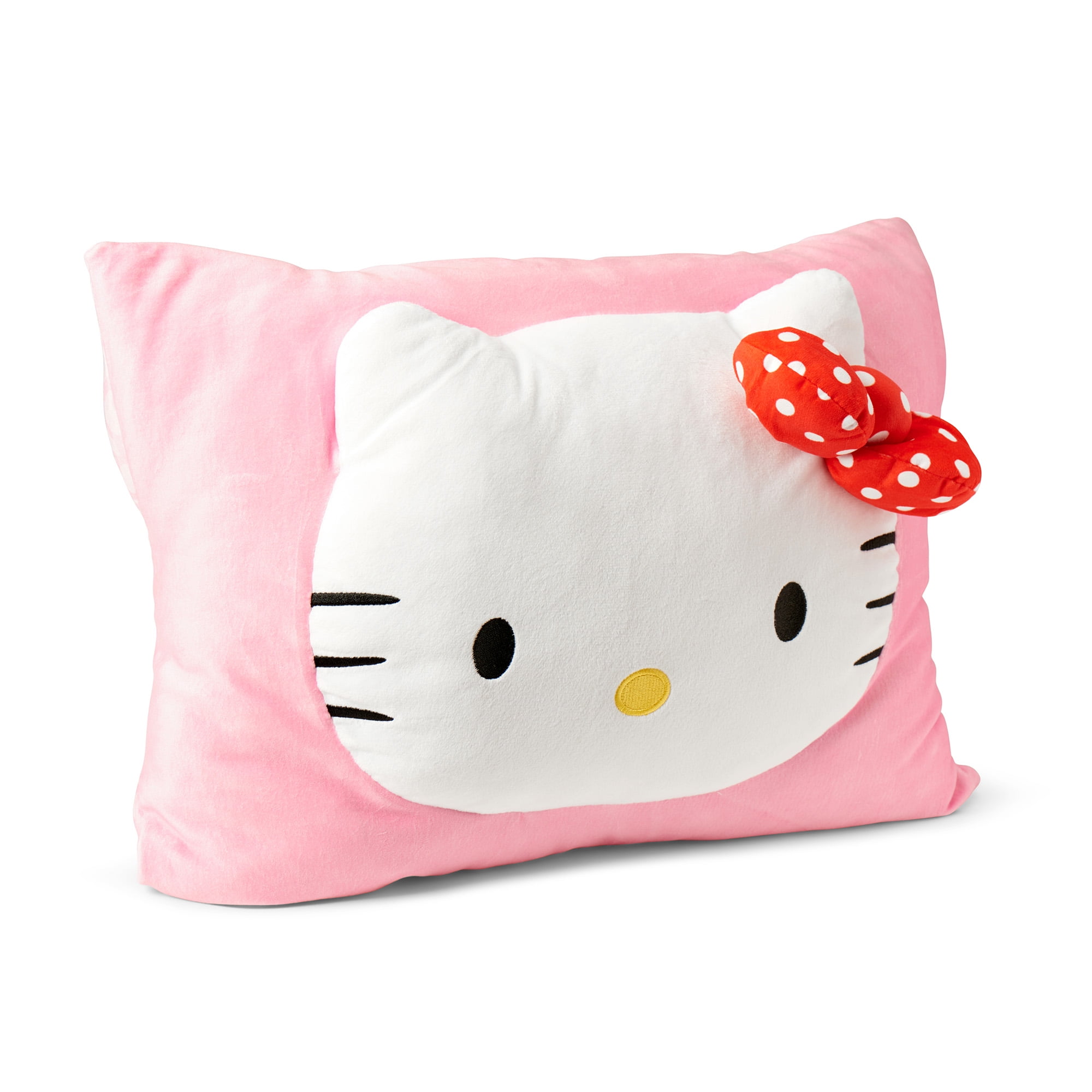 Sanrio Hello Kitty Forever Sweet Silk Touch Throw Blanket 50X60 inches with Plush Pocket Pillow 14X20 inches – Ultra Soft Plush Character Pillow for Kids