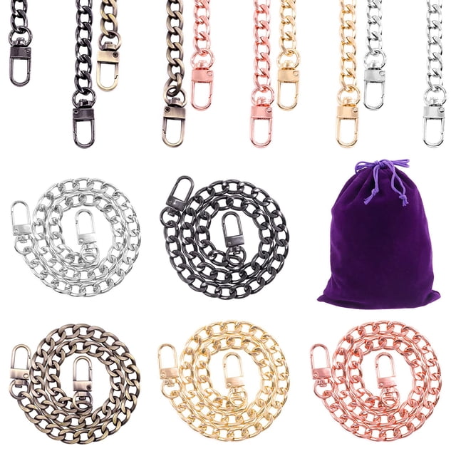 Juego de Cadenas Planas para Cuerpo con Correa de 40 cm en Colores Mixtos
