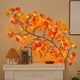 thumbnail image 1 of Guirnalda de luces LED de ratán con hojas de arce para Acción de Gracias | Rama flexible de 180 cm con luces blancas cálidas | Decoración navideña a pilas para el hogar y fiestas, 1 of 6