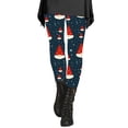 thumbnail image 3 of Lroveb Christmas Leggings for Women Day Fall Winter Artistic Splash Printed Soft Stretchy Pants Yoga Leggings, 3 of 6