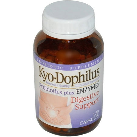 Kyolic Kyo-Dophilus Probiotics Plus Enzymes Capsules, 120 CT