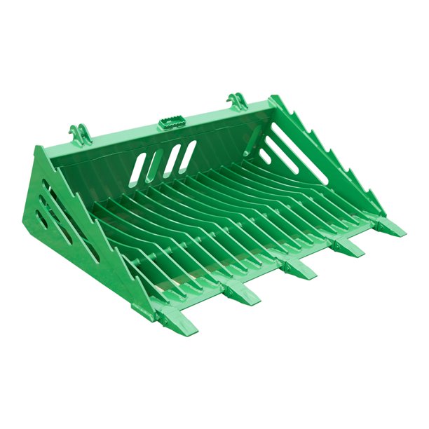 Titan Attachments 60in Fine Grade Skeleton Rock Bucket With Teeth Fits