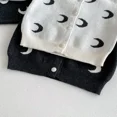 thumbnail image 7 of ZHaobin Kids Girl Cute Knitted Coat Korean Style Moon Pattern Cardigan Sweater Autumn Children Single-breast Knitting Cardigan Outerwear (Gray,100 for 90-95CM), 7 of 7