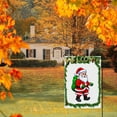 thumbnail image 6 of Winter Night Versatile Outdoor Garden Flags for Balcony House Yard - Double-Side Snow Cute Garden Decoration Christmas Gnome Holly Trees Cartoon Durable Camping Flag 28x40inch, 6 of 6