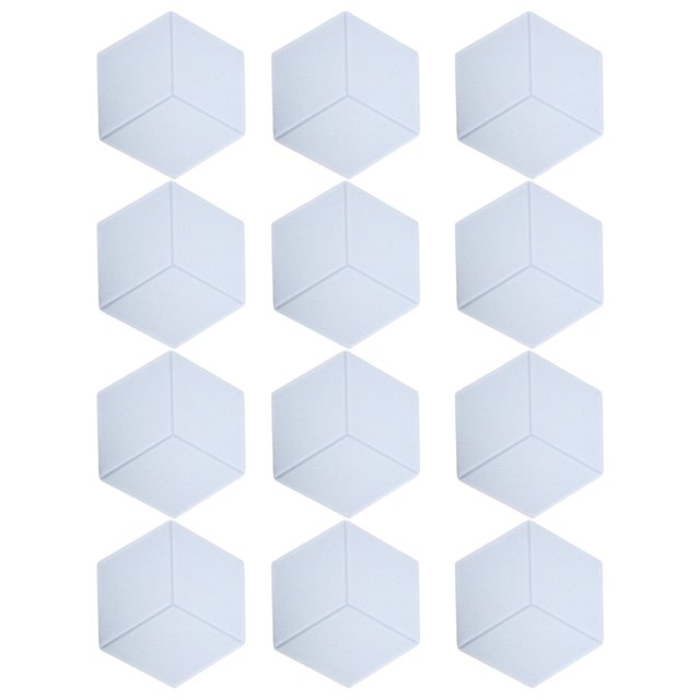 Sound Absorbing Wedges, Polyester Fiber Flame Retardant Beveled Edges Acoustic Panels Noise Insulation For Home Theaters For Recording Studios