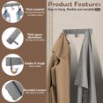 thumbnail image 3 of LELE LIFE 2Pcs Coat Rack Wall Mount, Towel Hook Rack Key Holder for Wall, Entryway Bathroom Wall Hooks Hanger for Hanging Coats Kitchen Utensil Bag Belt Hat, 6 Hooks, 3 of 7