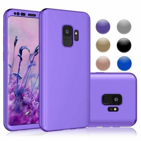 Galaxy S9 Case, Samsung S9 Sturdy Case, Galaxy S9 Cover, Njjex Hard Case Full Protective Plastic Case Cover For Samsung Galaxy S9 5.8 Inch -Purple