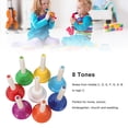 thumbnail image 4 of Hand Bell Set Colorful 8 Note Musical Alloy Handbells for Children, 4 of 7