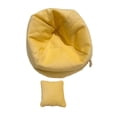 thumbnail image 3 of Sofá en miniatura perfke con almohada muebles de escena de vida decoración del hogar para muñeca 17cm Amarillo, 3 of 9