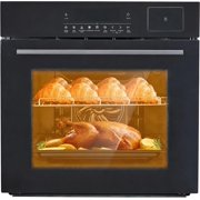 24 Inch Built‑In Stainless‑Steel Single Wall Oven, 2.5 Cu. ft Household Cooking Appliance