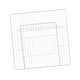 thumbnail image 2 of Parque de juegos para perros, corral de ejercicio de protección, suministros para mascotas de interior, barrera para animales pequeños Blanco, 2 of 9
