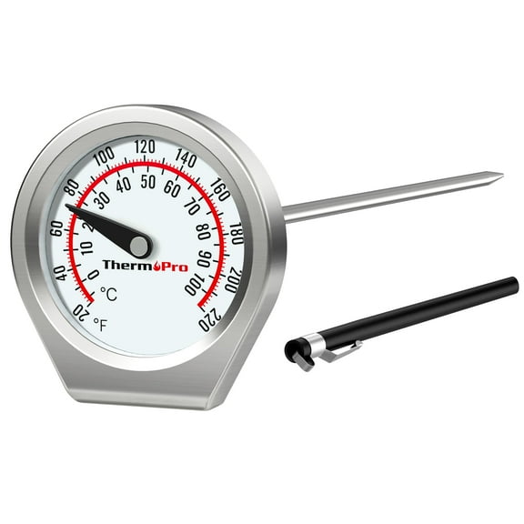 ThermoPro Dial Instant Read Meat Thermometer 5'' Stainless Steel Probe for Liquid, Steak, Turkey