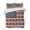Blue Red, variant on Quilts King Size, Coastal American Flag Soft Comforter Bedding Set for Bed, Starfish Vintage USA Flag Lightweight Quilted Bedspread with Pillow Cover(2 Pieces) for All Season, 96x106 Inch