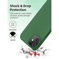 thumbnail image 6 of Entronix Silicone Soft Case Designed for iPhone 12/12 Pro Shockproof Durable Slim Fit, Olive Green, 6 of 6