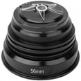 thumbnail image 1 of Accesorio de bicicleta de repuesto para auriculares con vástago de horquilla delantera de bicicleta de aleación de aluminio de 44 mm a 56 mm (negro), 1 of 10