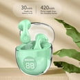 thumbnail image 7 of Transparent Case Bluetooth Earbuds with Digital Battery Display, 24H Total Playtime and Comfort In-Ear Fit, Lightweight Wireless Headphones for Travel, School and Everyday Use, 7 of 7