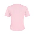 thumbnail image 5 of Blmnix Fashion Womens Tops Short Sleeve Crew Neck Basic Solid Ribbed T-Shirts Casual Shirts, 5 of 5