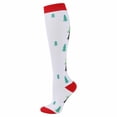 thumbnail image 1 of Aocisk Christmas Printed Calf Socks Long Tube Knee Socks with Compression Design Compression Socks for Support H s/m, 1 of 2