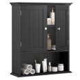 thumbnail image 1 of Costway Wall Mount Bathroom Cabinet Storage Organizer Medicine Cabinet Black, 1 of 10