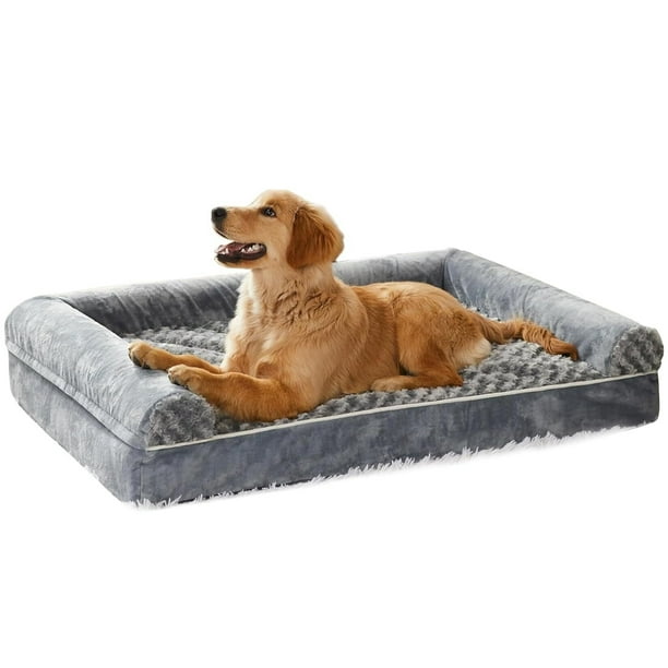 Cama para Perro Grande, Cama para Perro con Parte Inferior Antideslizante, Cama Ortopédica para Perros Grandes, Lavable, Resistente a Las Mordeduras de Mascotas, Cama para Perros Medianos