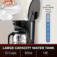 thumbnail image 3 of Mueller 12-Cup Drip Coffee Maker - Borosilicate Carafe, Auto-Off, Reusable Filter, Anti-Drip, Keep-Warm Function, Clear Water Level Window Coffee Machine, Ideal for Home or Office, 3 of 5