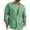 Army Green, variant on HOLEI Mens Shirts Fashionable Casual Comfortable Trendy And Easy to Men's Solid Color Cotton Linen Long Sleeved Shirt Army Green 2XL