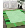 thumbnail image 3 of Ahgly Company Machine Washable Indoor Round Transitional Green Area Rugs, 8' Round, 3 of 7