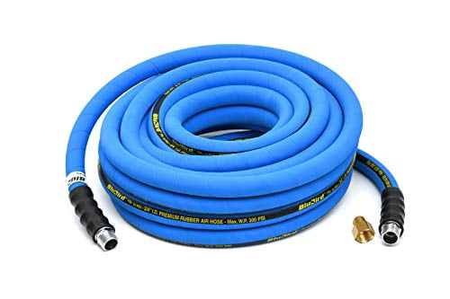 BluBird Pro Rubber Air Hose Assembly 3/4" x 100'