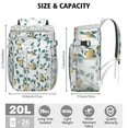 thumbnail image 2 of Fresh Lemon Pattern Cooler Bag, Insulated Leakproof Lunch Backpack for Beach, Picnic, and Road Trips, 2 of 4