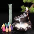thumbnail image 4 of Waterfall Incense Burner Hold  Porcelain Ceramic Censer with Cones Home Decor  63 Pcs, 4 of 8
