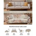 thumbnail image 3 of Abstract Flower Sofa Covers for 3 Cushion Couch,Washable Sectional & L Shape Couch Covers for Dog/Cat/Kid,Aesthetics Bohemia Exotic Botanical Plant Non Slip Sofa Slipcover Tassel Futon Cover 71x150, 3 of 8