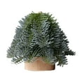 thumbnail image 2 of Mini Christmas Trees, Palm-sized Artificial Fokson Spruce Trees Desktop Small Pine Trees with Wooden Base for Home Christmas Decor 5in, 2 of 6