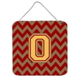 thumbnail image 1 of Letter O Chevron Garnet & Gold Wall or Door Hanging Prints, 1 of 1