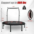 thumbnail image 2 of JSTUOKE Exercise Rebounder Mini Trampoline for Adults, 48", 2 of 16