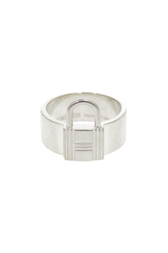 Pre-Owned Hermes Alpha Kelly Silver 925 #54 Ring 0950 HERMES (Fair)