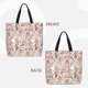 thumbnail image 2 of Fotbe Autumn Floral Deer Bolsa Tote con Estampado para Mujer, Bolsos con Cremallera, Bolsa de Hombro Casual de Gran Capacidad con Bolsillos Internos, 2 of 7