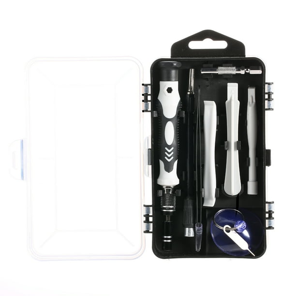 Juego de 115 destornilladores profesionales para electrónica - Herramientas CRV de alta resistencia en color negro - Incluye estuche organizador (20.5x11x6.3cm) - Ideal para reparaciones técnicas