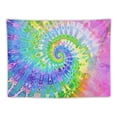 thumbnail image 5 of Nawypu Tie Dye Tapestry Wall Hanging Swirl Psychedelic Rainbow Tapestry Bedroom Living Room College Dormitory Wall Decoration Background Cloth, 5 of 6