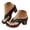 Black, variant on Mepaouo Summer Heeled Sandals for Women 2025 Orthopedic Dressy Chunky Heels Wedge Dressy Thong Flip Flops