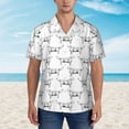 thumbnail image 4 of Balery Labrador Retriever Dog Print Men's Hawaiian Shirts Short Sleeve Beach Shirt Relaxed Fit Vacation Button Down Shirts-Small, 4 of 9