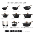 thumbnail image 2 of Juego de Cocina CAROTE 26 Piezas Antiadherente Inducción Libre de PFOA, 2 of 9