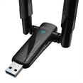 thumbnail image 2 of Adaptador WiFi 6 USB de 1800Mbps Tarjeta de Red Inalámbrica Wi-Fi 5G/2,4GHz Antena de Alta Ganancia, 2 of 5