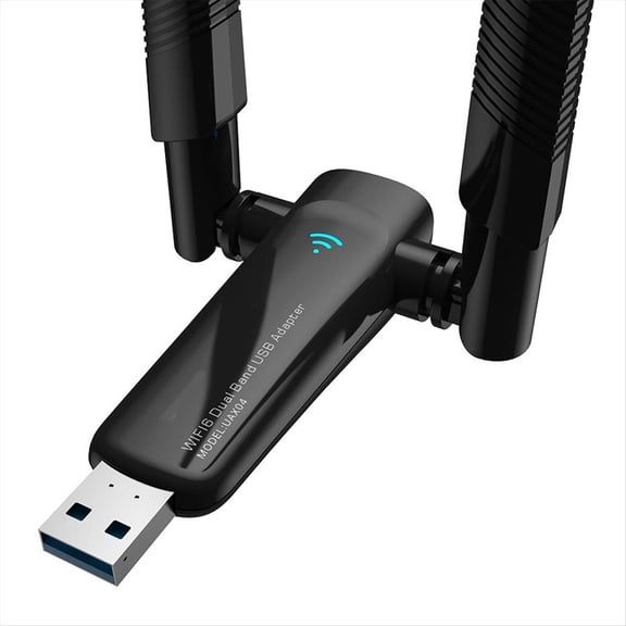 1800Mbps WiFi 6 USB Adapter 5G/2.4GHz Wi-Fi Wireless Network Card High Gain Antenna