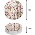 thumbnail image 1 of FMSHPON Pink Carnation Flower on Vintage Wooden Board Set of 4 Round Coaster for Drinks, Absorbent Ceramic Stone Coasters Cup Mat with Cork Base for Home Kitchen Room Coffee Table Bar Decor, 1 of 6