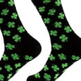 thumbnail image 4 of Bxsruta St. Patrick's Day Mid-Length Knitted Socks for Men and Women Festive Holiday Crew Socks, 4 of 5