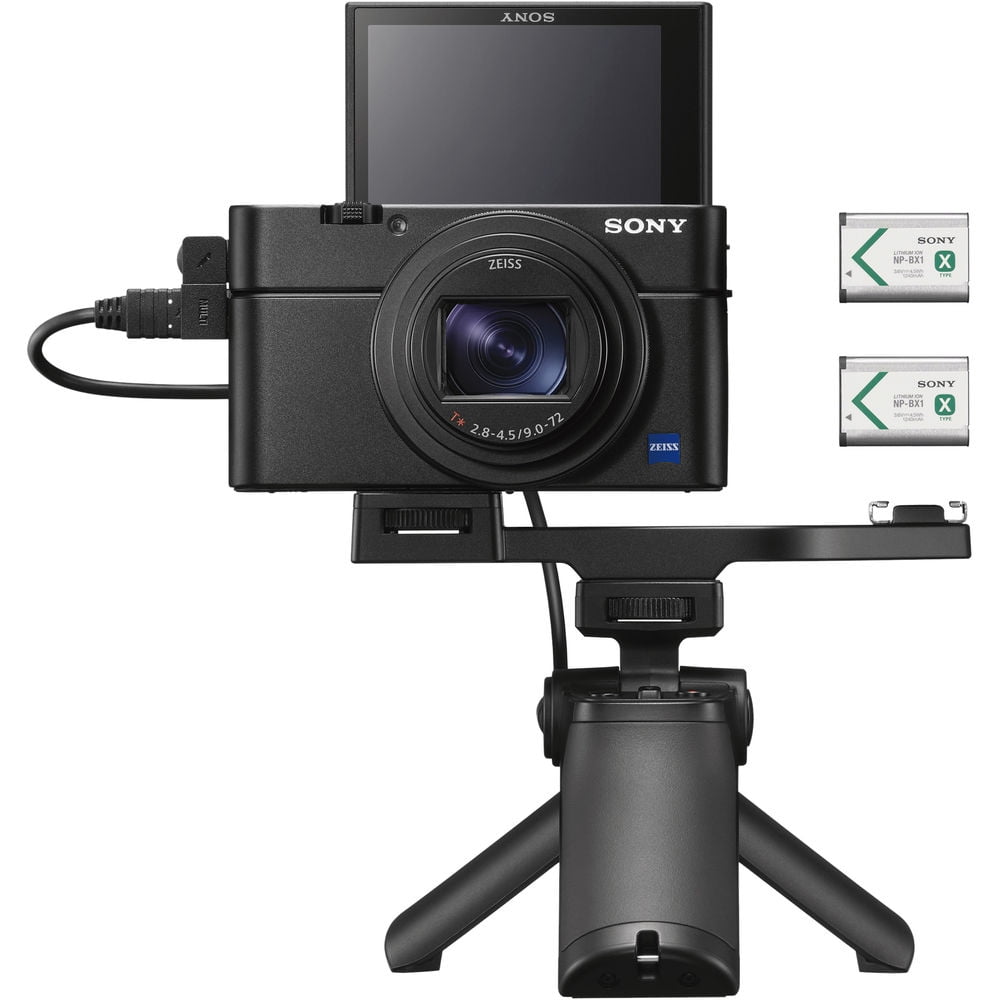 Sony Cybershot DSCRX100 VII Digital Camera w/ Shooting Grip Kit (DSC